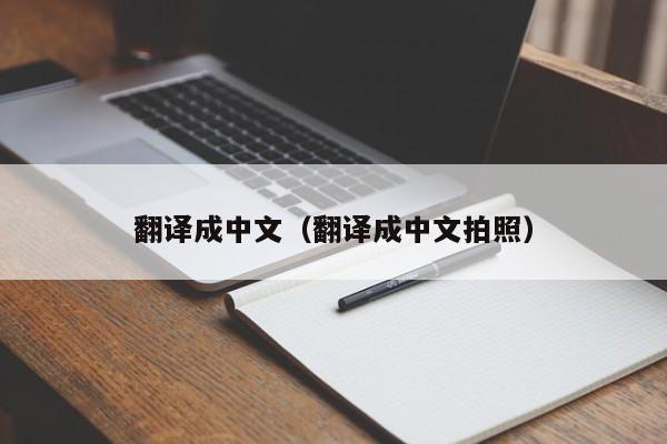 翻译成中文（翻译成中文拍照）