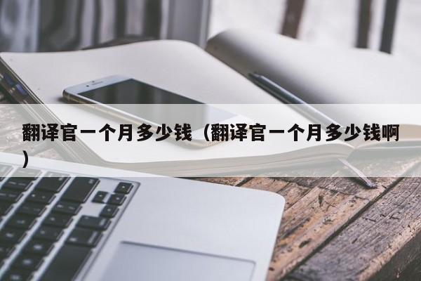 翻译官一个月多少钱（翻译官一个月多少钱啊）